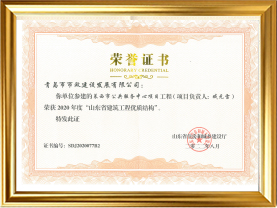 15莱西市公共服务中心项目荣获2020年度“山东省建筑工程优质结构”